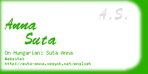 anna suta business card